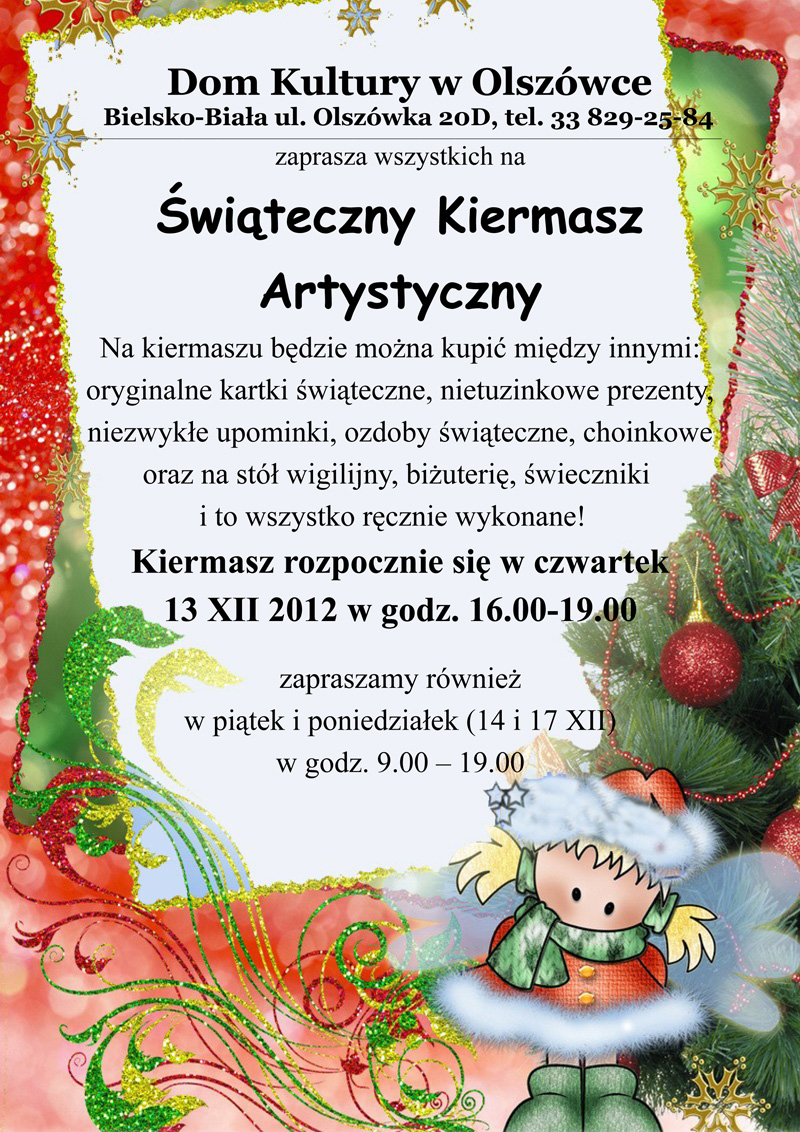 Świąteczny Kiermasz Artystyczny