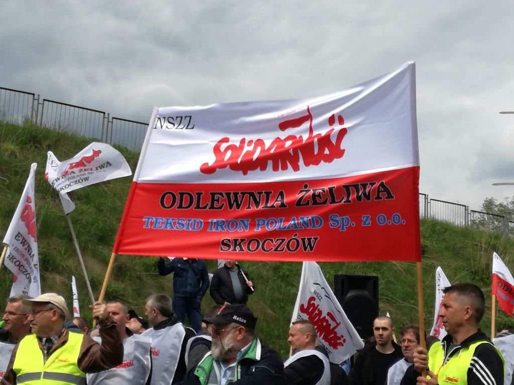 Kolejny protest w odlewni żeliwa