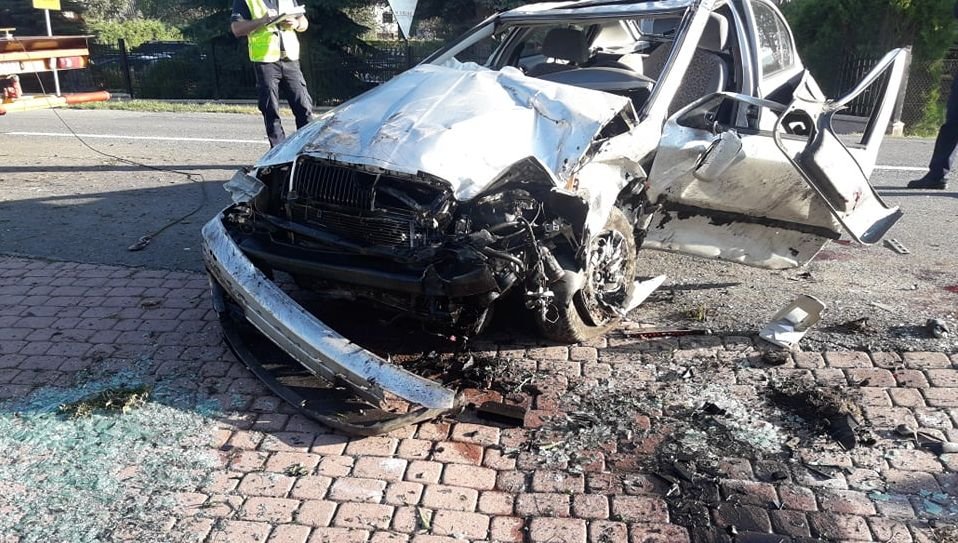 Wypadek na Żywieckiej. Interwencja LPR