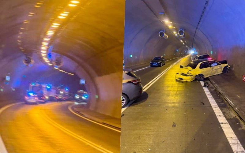 Wypadek. Zamknięty tunel