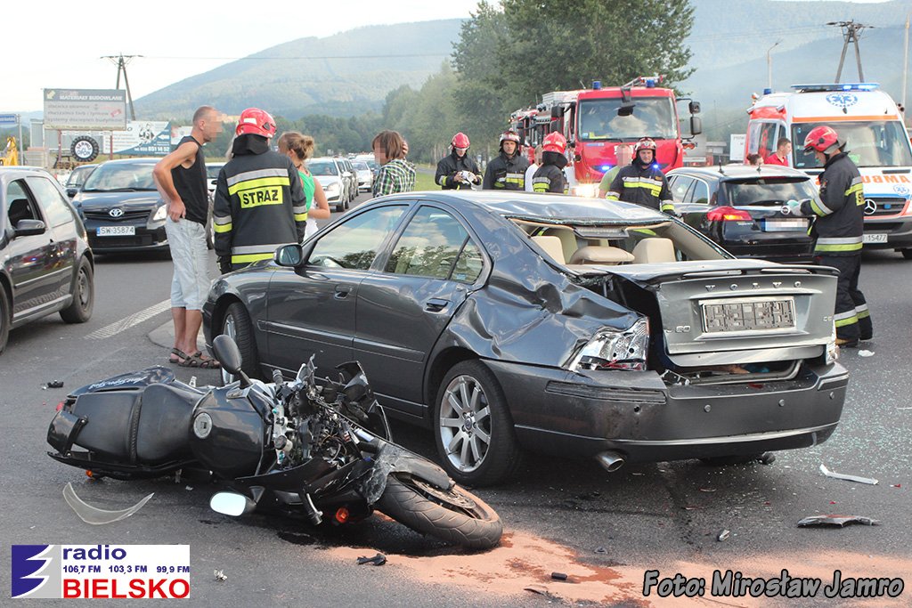 Wypadek na ul. Katowickiej w Ustroniu