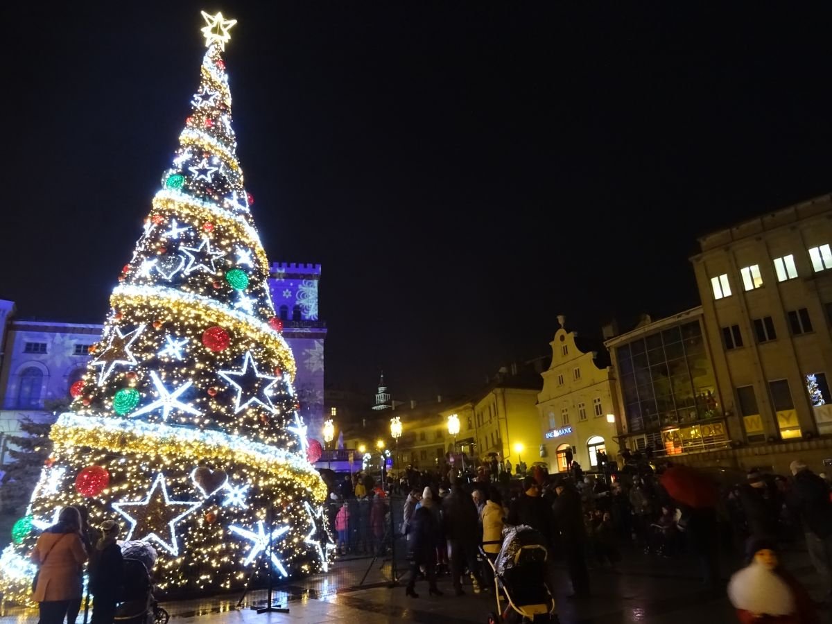 Choinka już zdobi centrum miasta