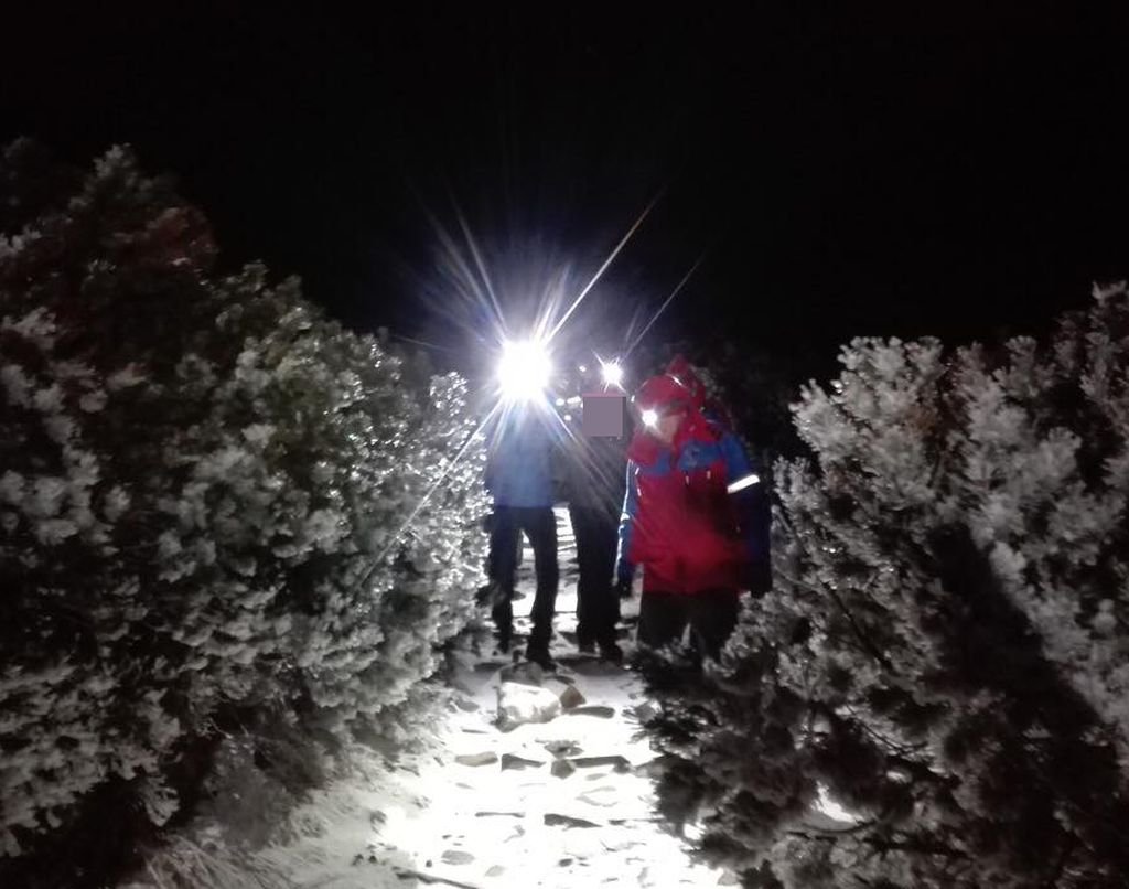 Nocna akcja GOPR-owców na Babiej Górze