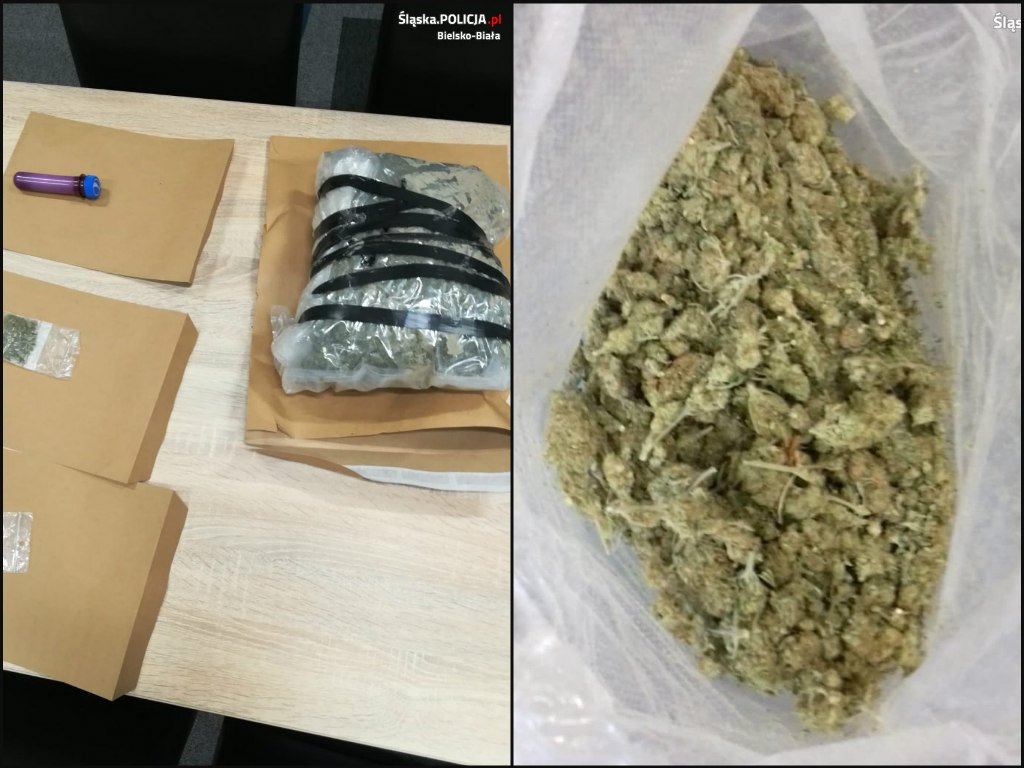 Kilogram marihuany w aucie. Do tego napaść