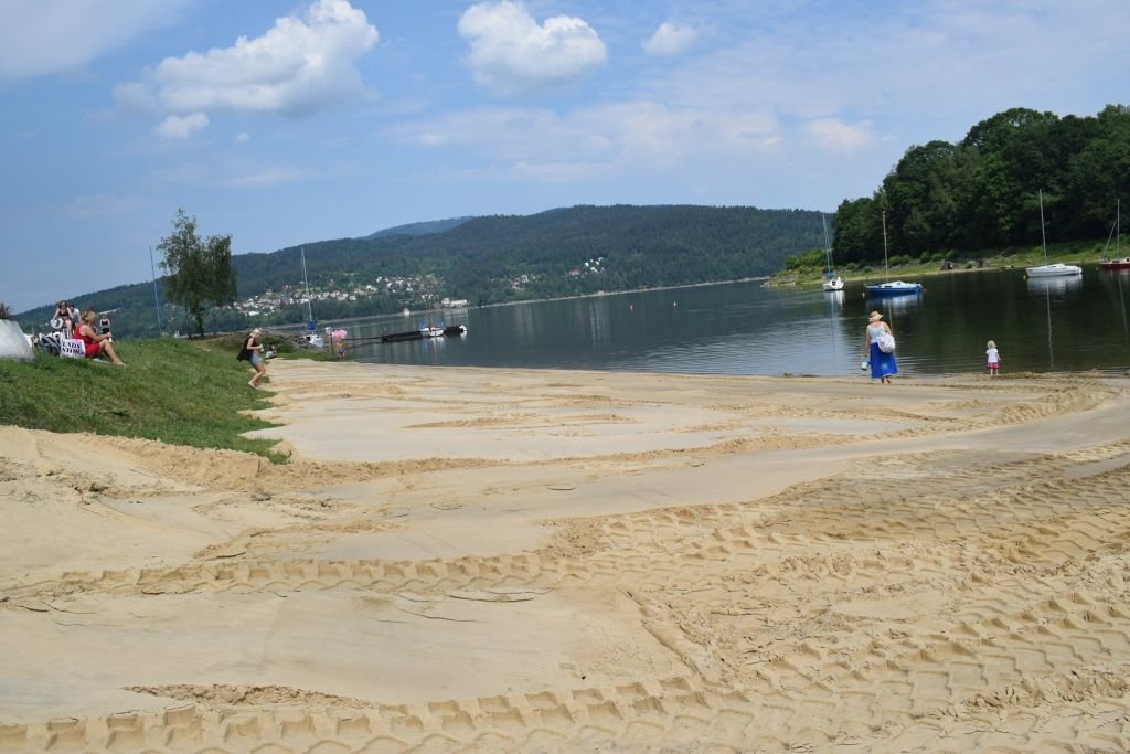 Jest plaża, kąpieliska nie ma