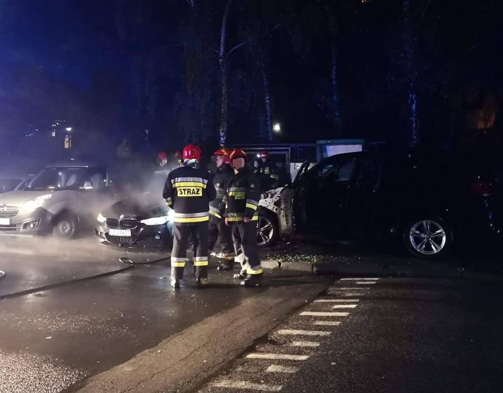 Płonęło luksusowe bmw. To było podpalenie?