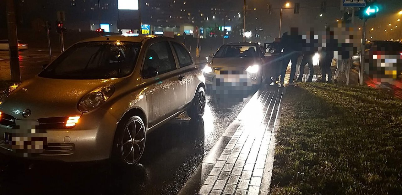Piesza wtargnęła na jezdnię