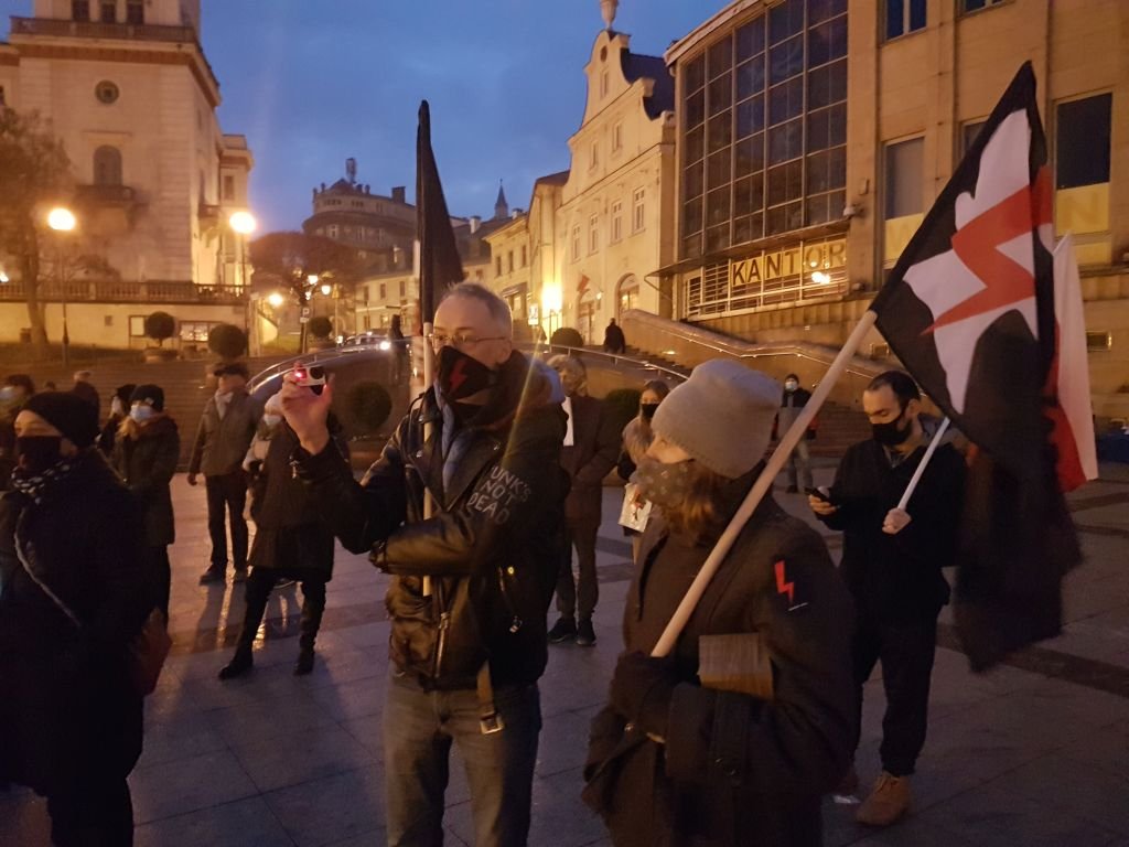 Manifestanci uczcili rocznicę