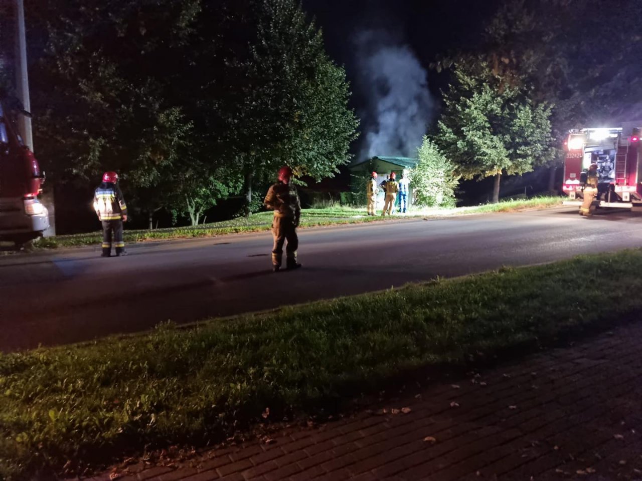 Płonęła stacja trafo. Kilka ulic było bez prądu