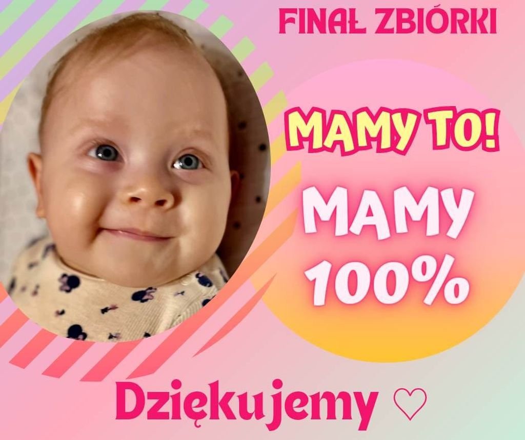 Udało się zebrać miliony! Dla Zosi…