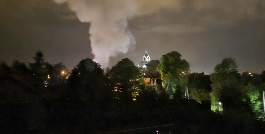 Pożar. Zagrożony był budynek mieszkalny