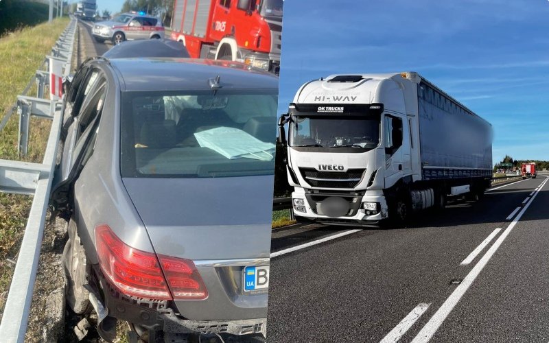 Karambol na S1. Droga zablokowana  na kilka godzin