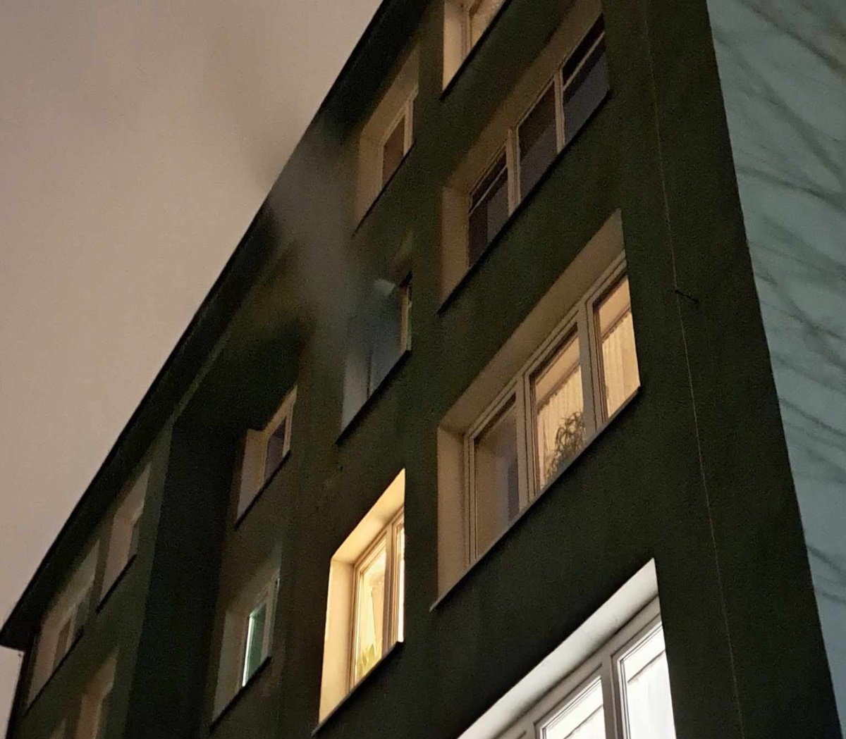 Wieczorny pożar mieszkania