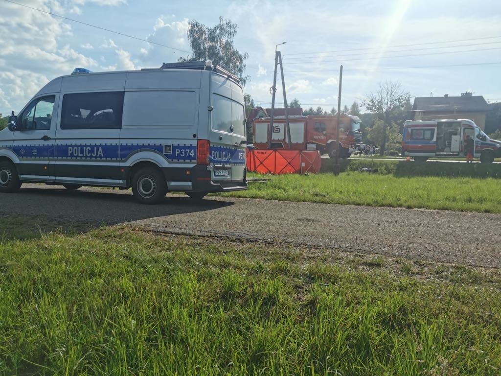 Śmiertelny wypadek motocyklisty