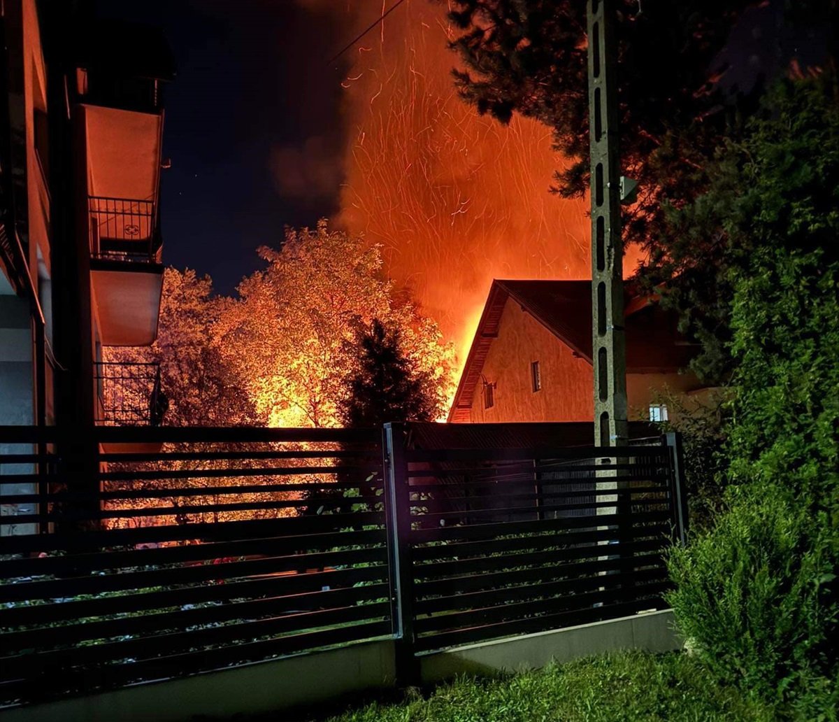 Strażacy przyjechali w ostatniej chwili
