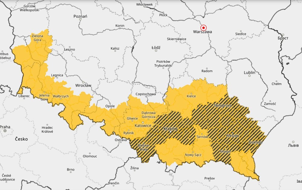 Uwaga kierowcy! Ostrzeżenie meteo