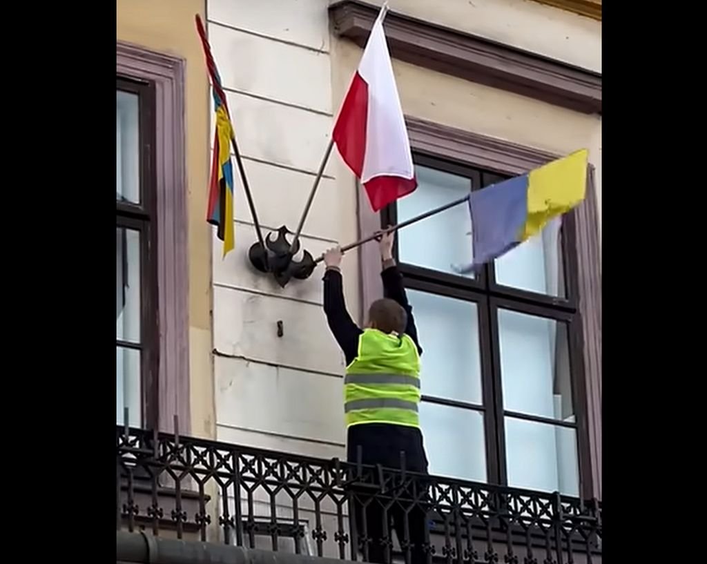 Nie chcą ukraińskich flag