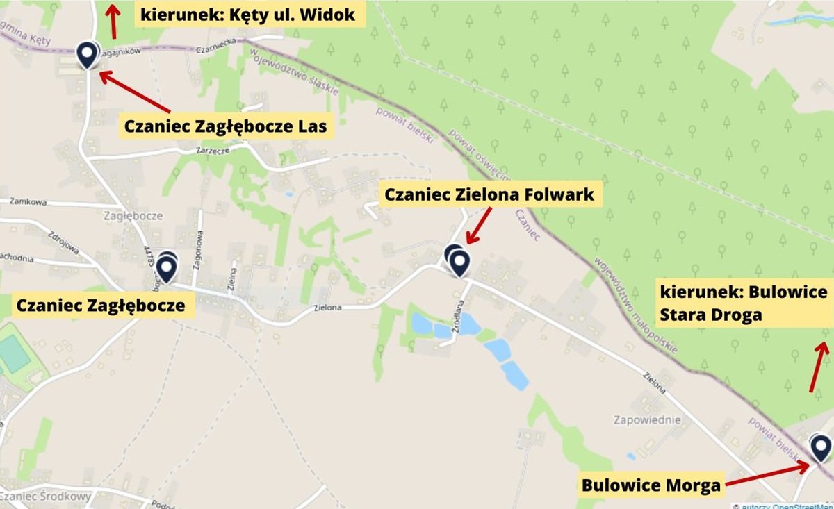 Od lutego Komunikacja Beskidzka wprowadzi nowe przystanki