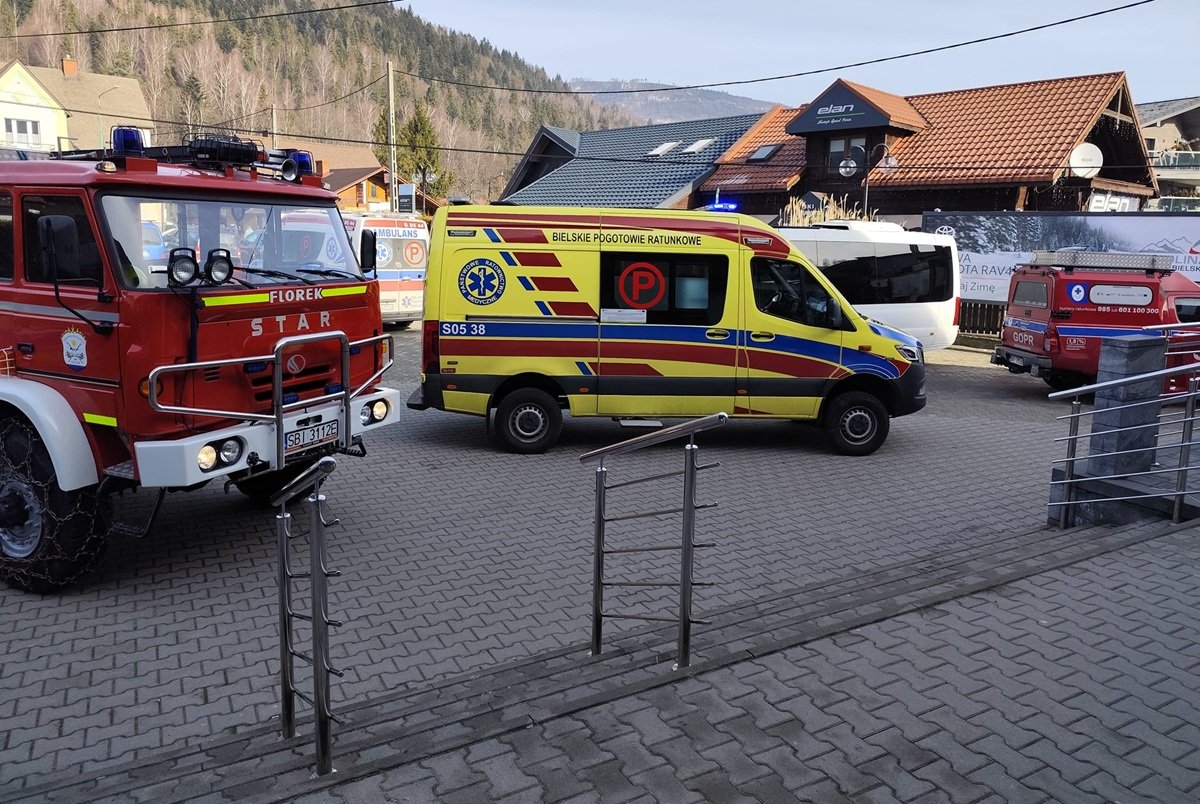 Tragiczny poranek w Szczyrku – dwie osoby zmarły mimo reanimacji