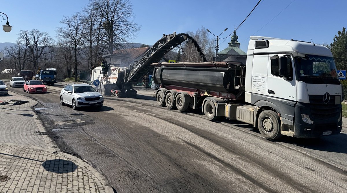 Będą Frezować Przez Trzy Dni. Spore Utrudnienia