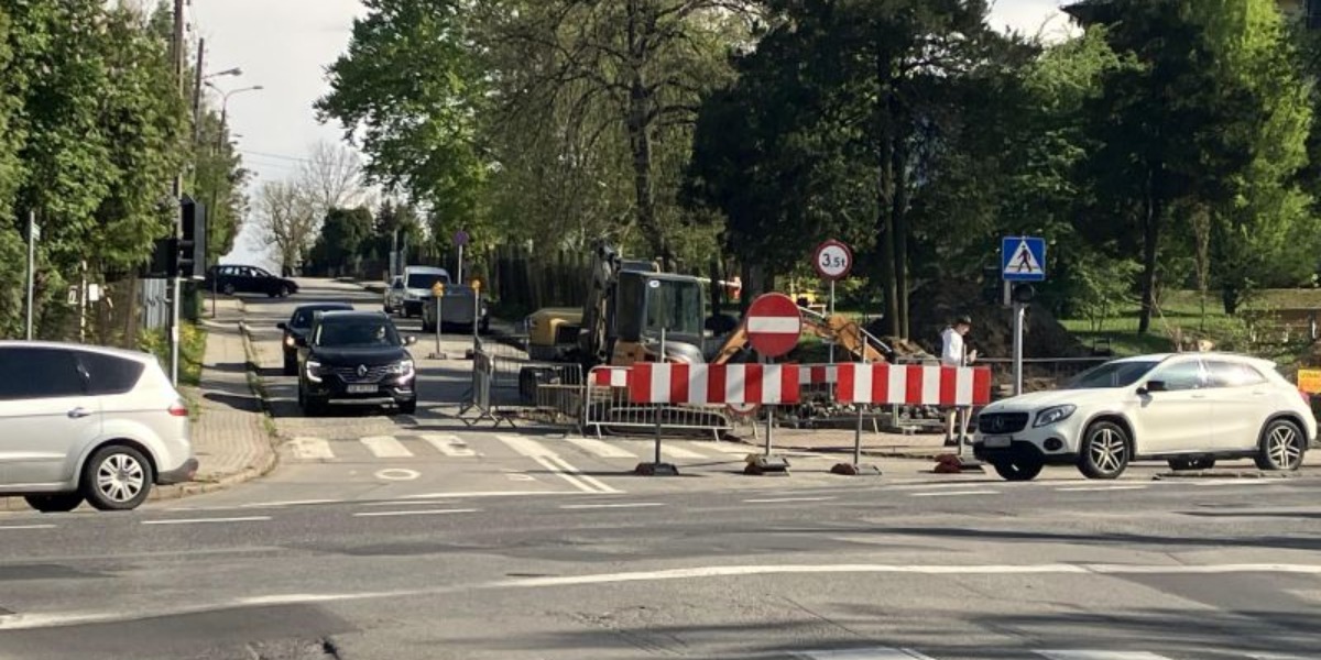 Bielsko-Biała. Od strony Piastowskiej tam nie wjedziecie