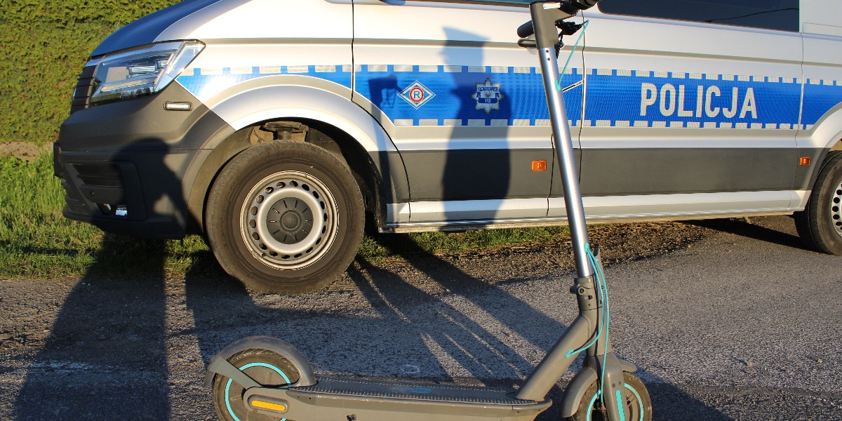 Małolat Jechał Na Hulajnodze. Źle Się To Skończyło 