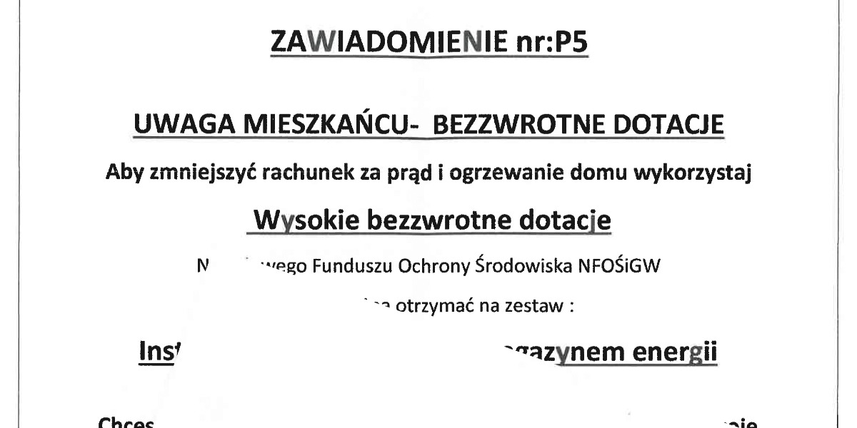 Dostaliście Takie Zawiadomienie? Urząd Ostrzega