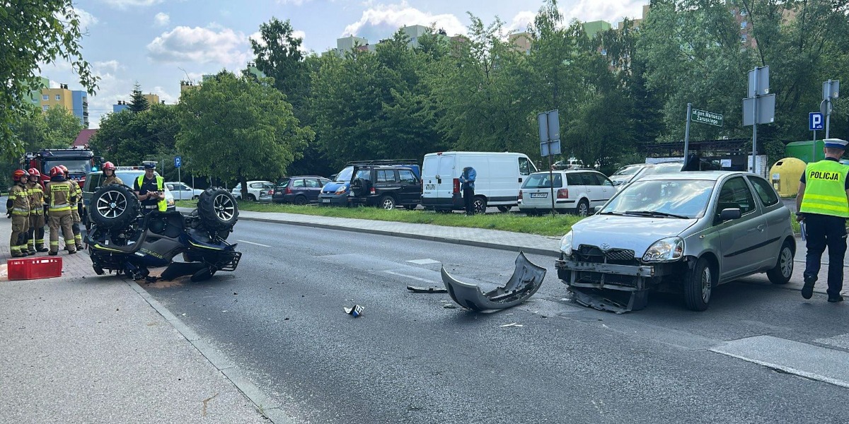 Bielsko-Biała: Zderzenie Quada Z Osobówką
