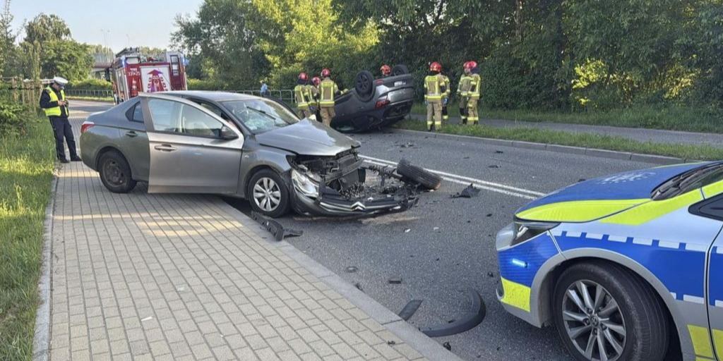 Wypadek Na Grażyńskiego. Sprawca Był Pijany