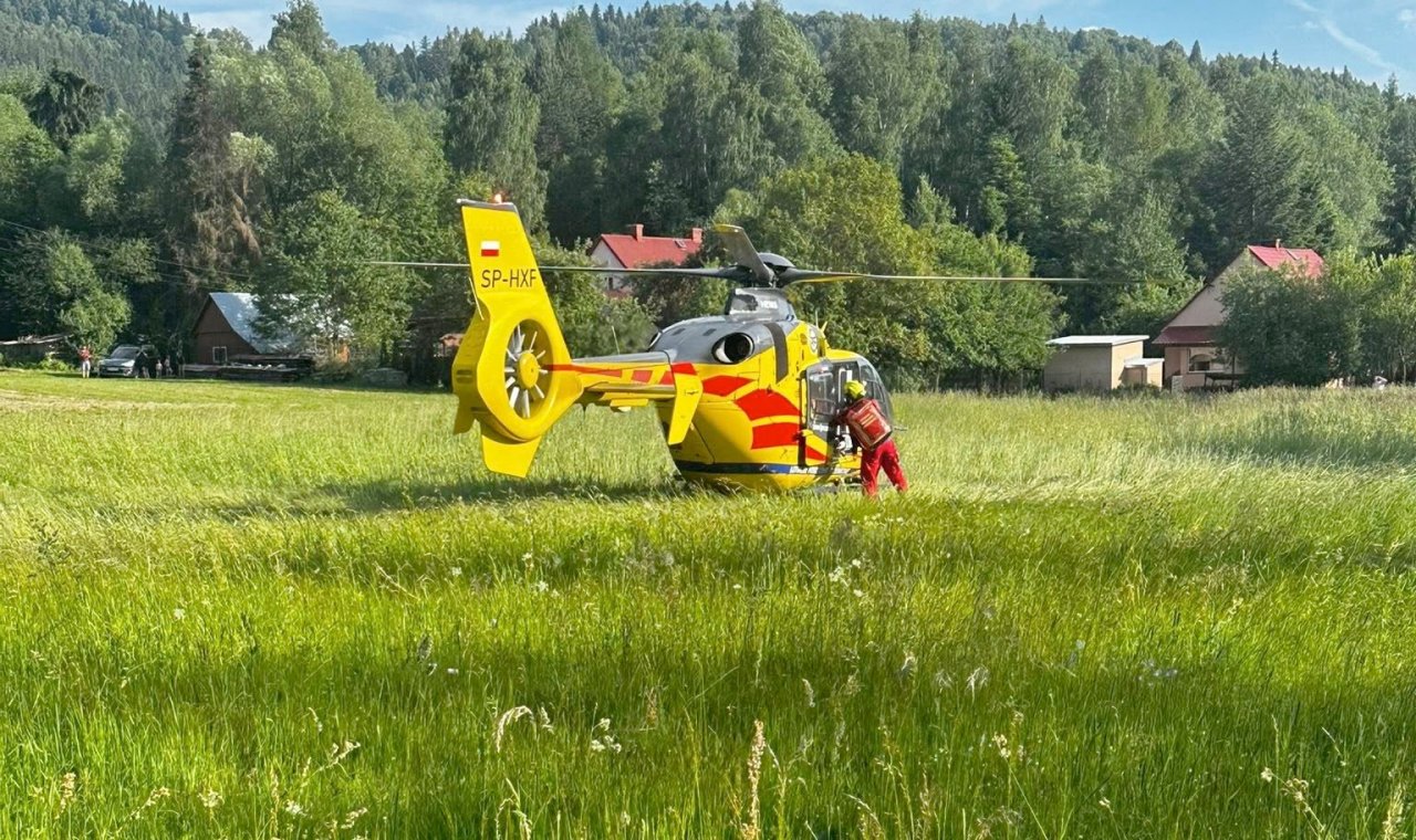 Kolejny Wypadek Na Hulajnodze. Lądował Śmigłowiec Lpr