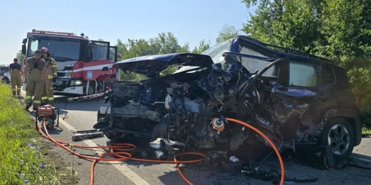 Śmiertelny wypadek. Droga zablokowana