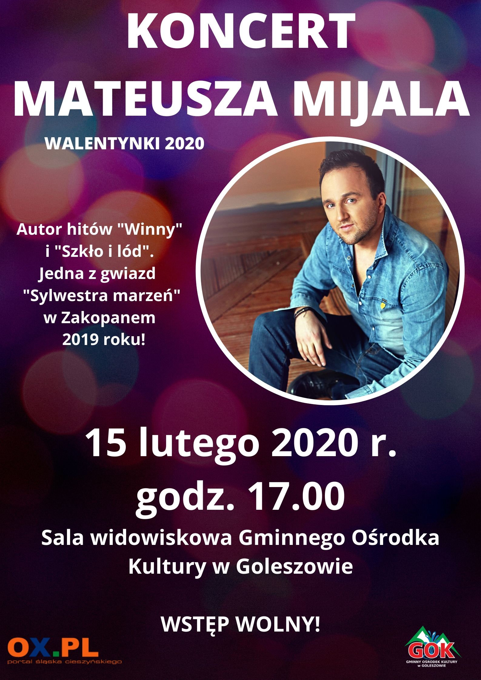 Koncert Mateusza Mijala - Walentynki 2020