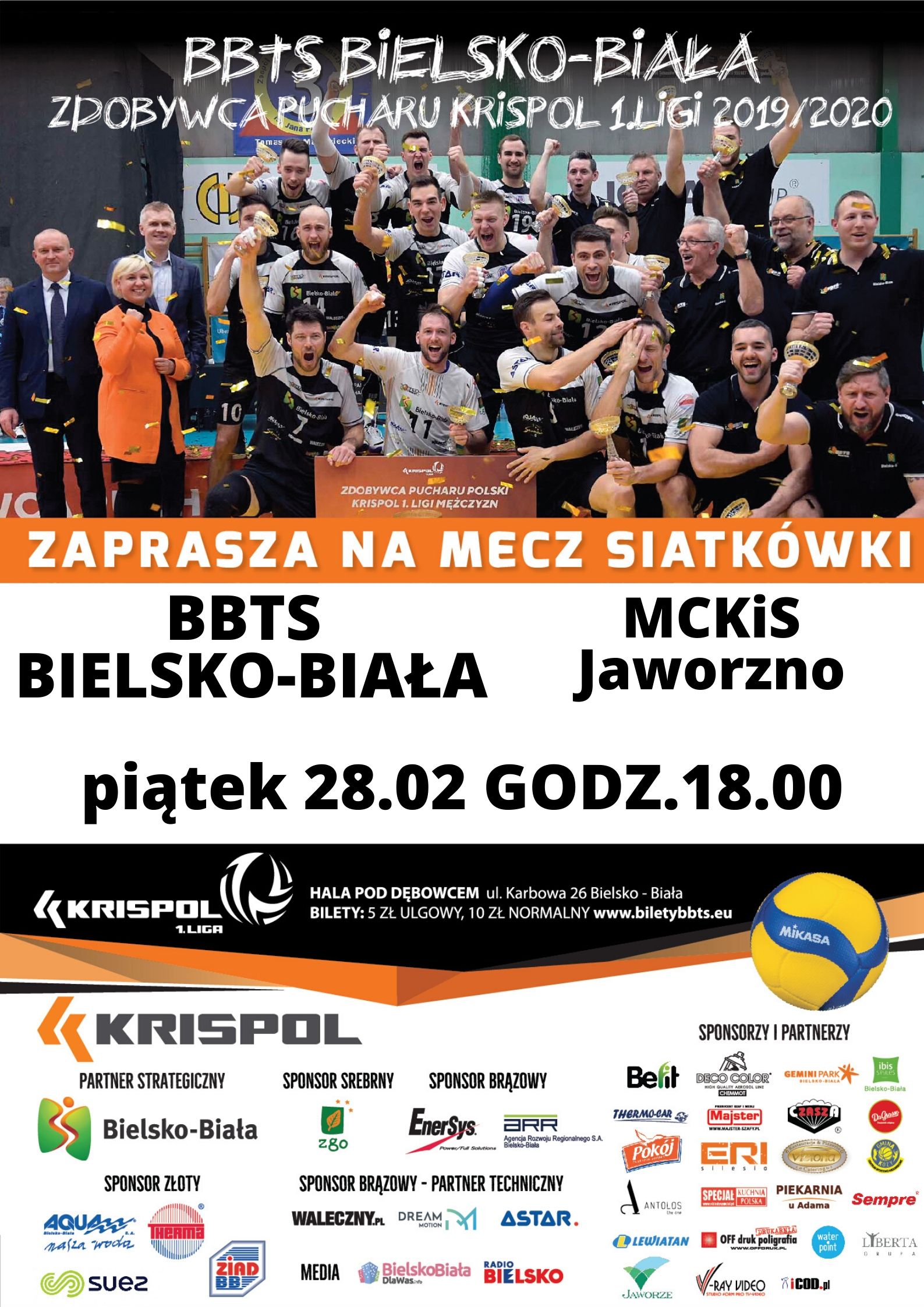 Mecz siatkówki - BBTS vs MCKiS Jaworzno - Kalendarium ...