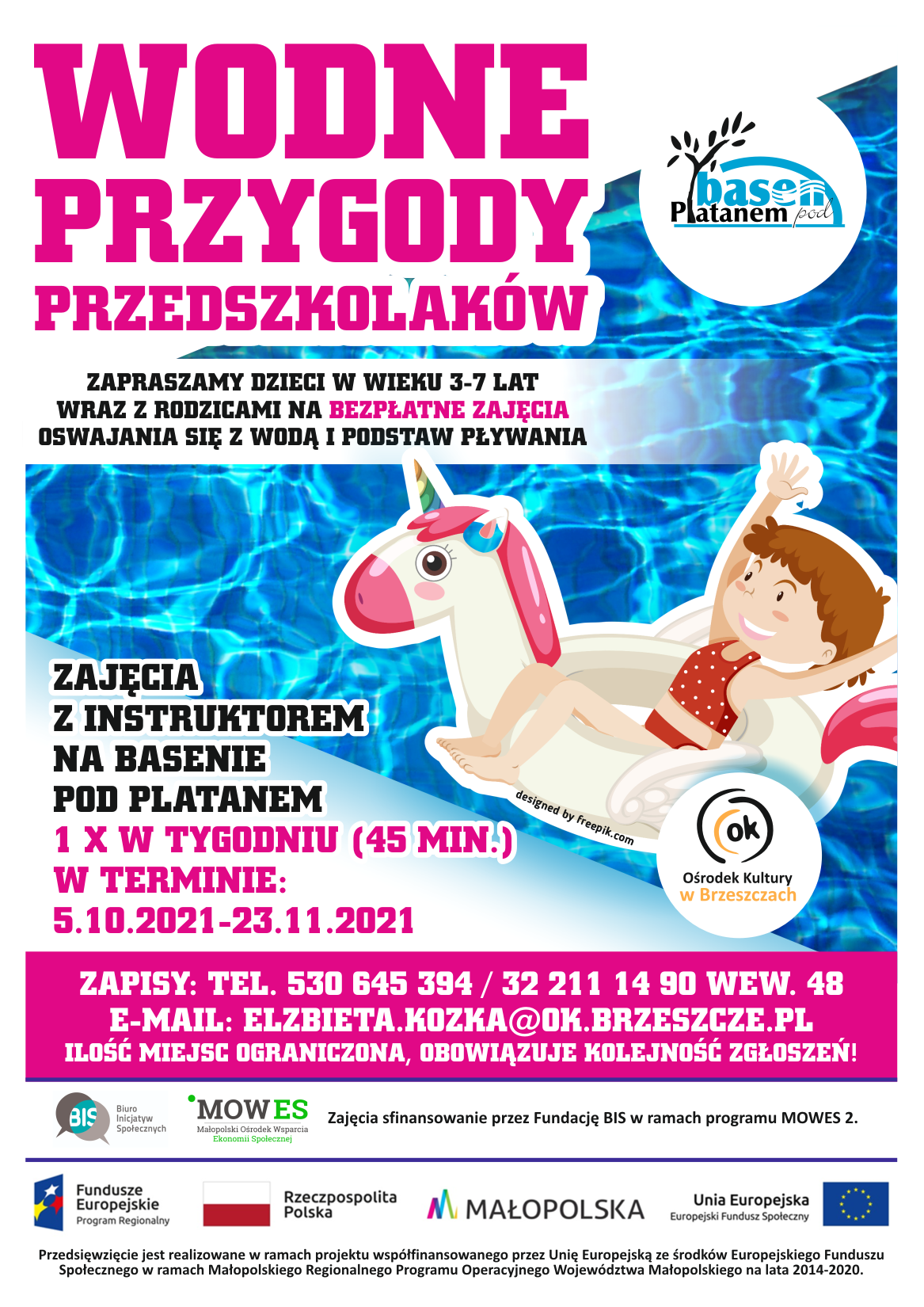 Zajęcia - Wodne Przygody Przedszkolaków