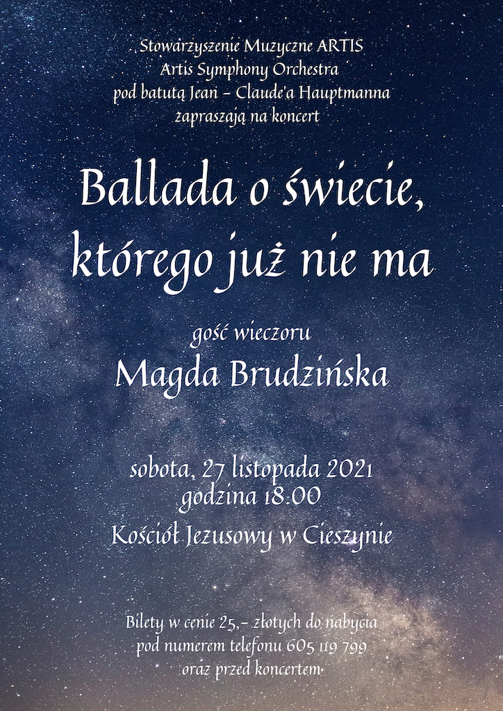 Ballada O Świecie, Którego Już Nie Ma - Koncert