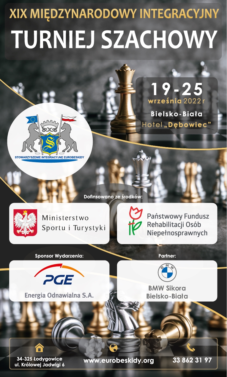Xix Międzynarodowy Integracyjny Turniej Szachowy W Bielsku-Białej