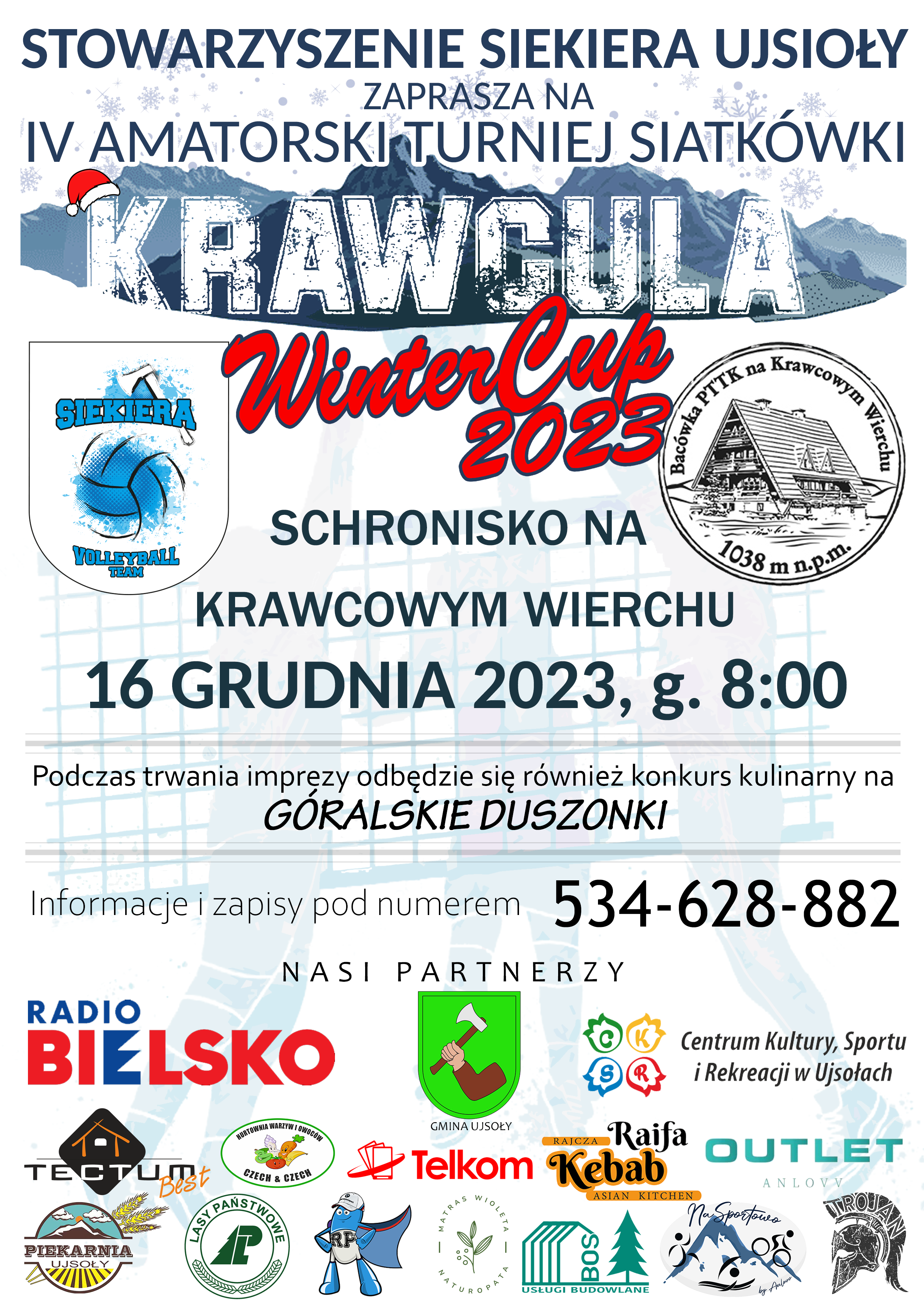 Iv Amatorski Turniej Siatkówki "krawcula Winter Cup 2023""