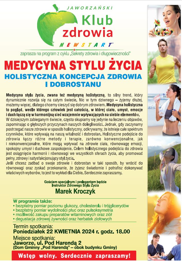 Medycyna Stylu Życia - Klub Zdrowia Newstart