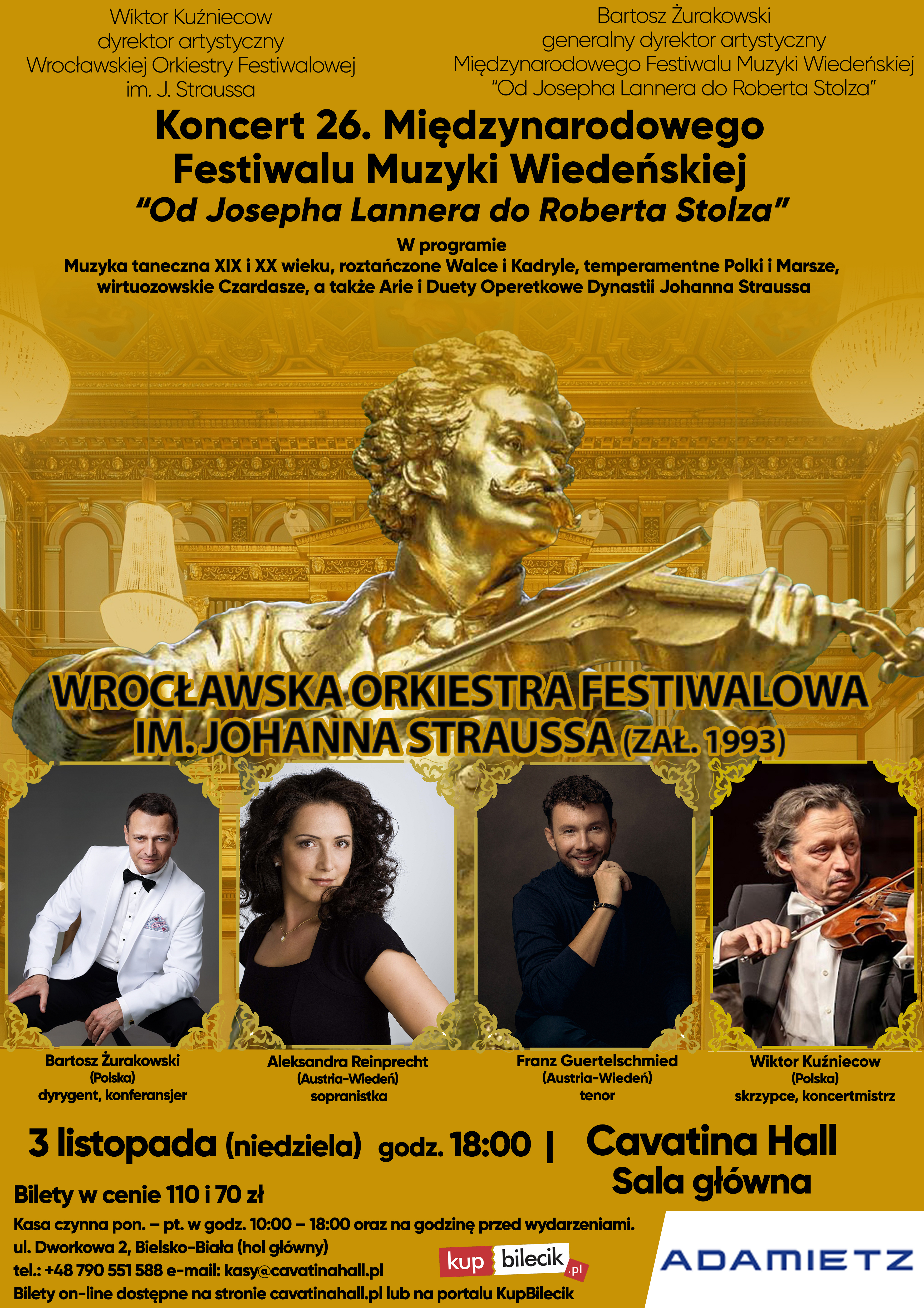 Koncert 26. Międzynarodowego Festiwalu Muzyki Wiedeńskiej