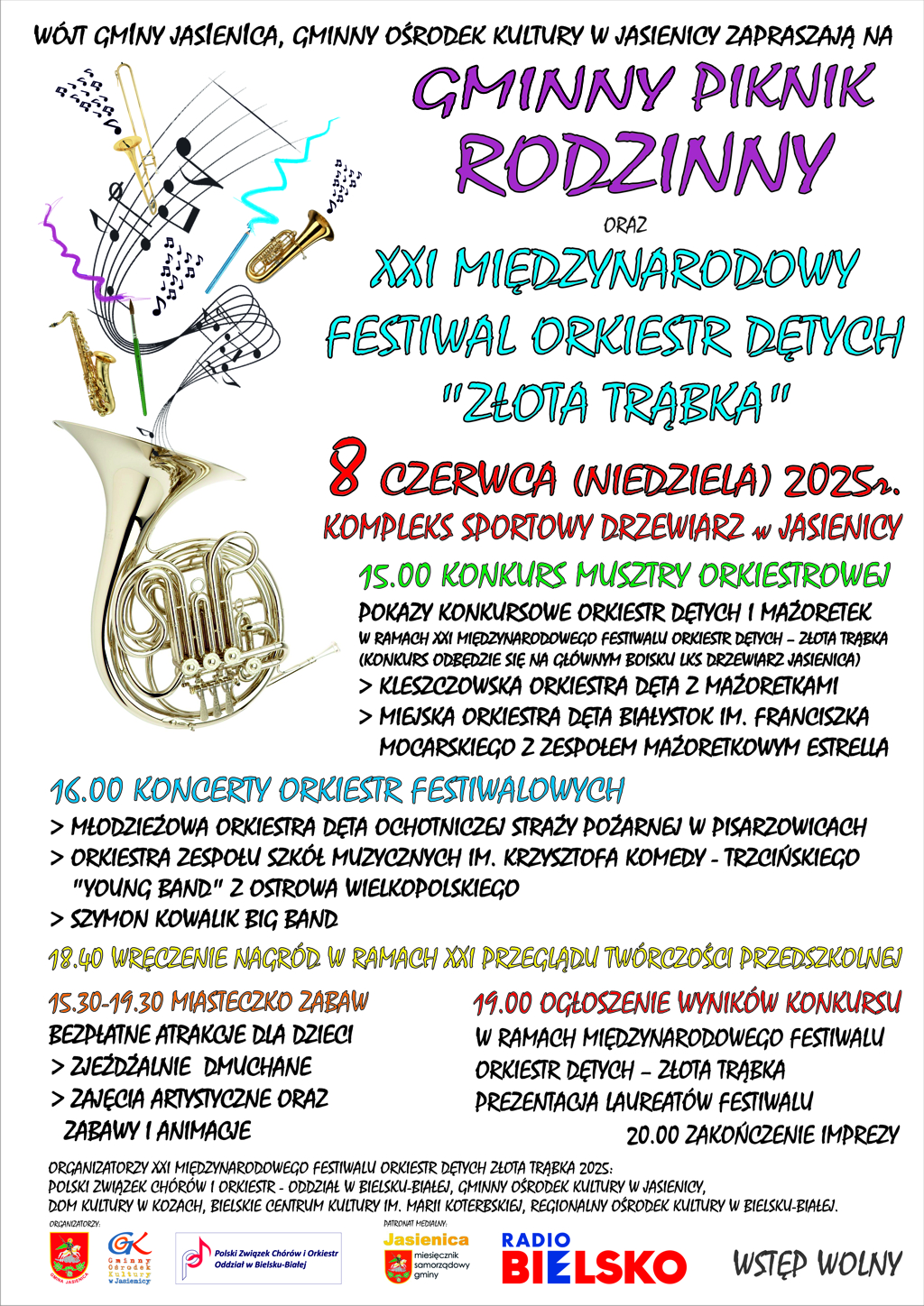 Gminny Piknik Rodzinny I Międzynarodowy Festiwal Orkiestr Dętych "złota Trąbka"