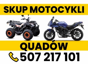 Skup quadów motocykli skuterów kazdy stan i marka zabytkowe i współczesne