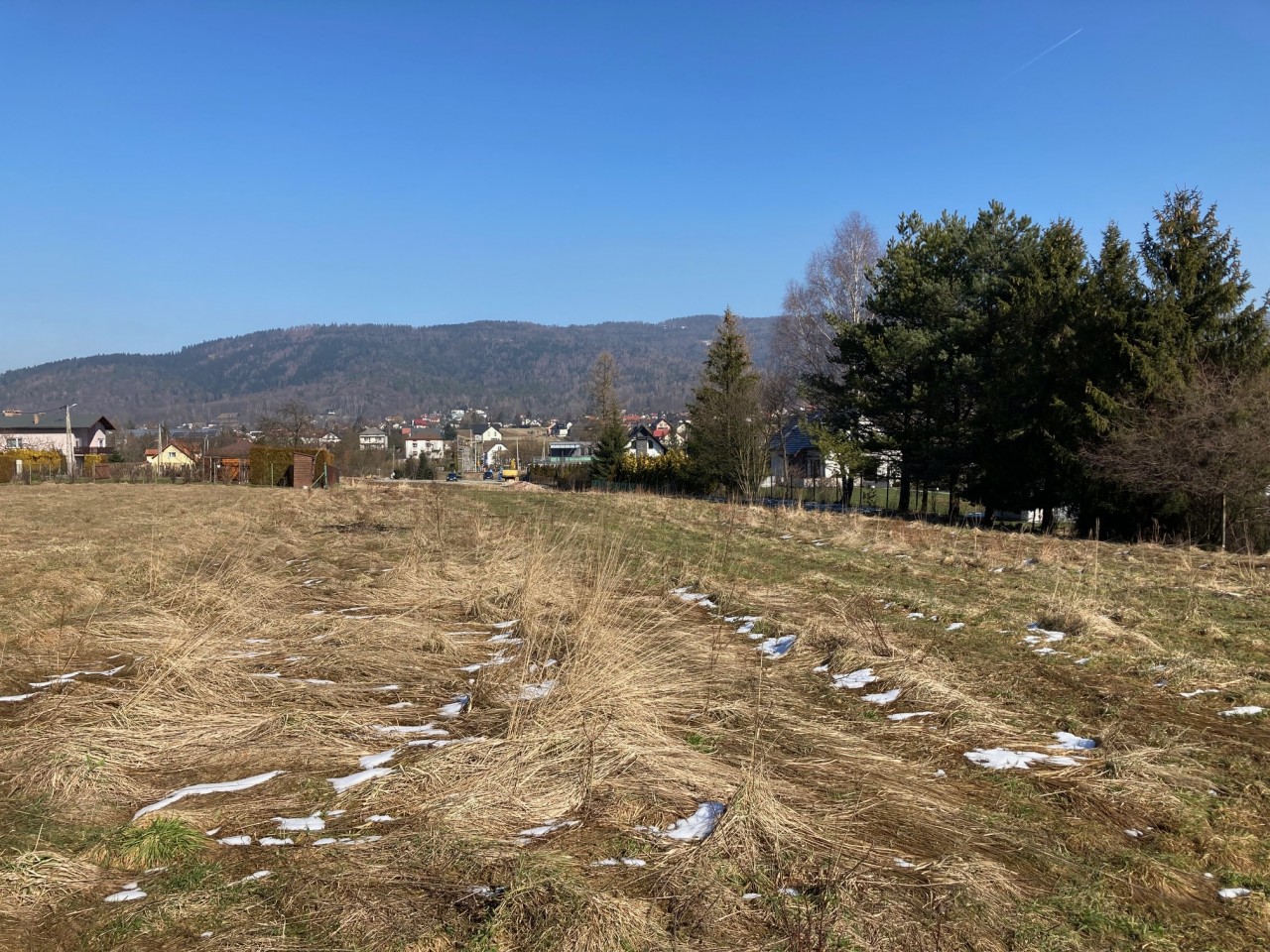 Działka Plac Wilkowice obok Bielska-Białej 80 arów Mieszkaniowo Usługowa