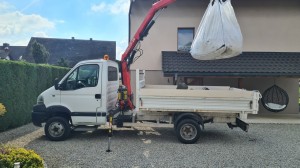 WYWÓZ GRUZU ZIEMI KORZENI gałęzi liści big bag  USŁUGI TRANSPORTOWE dzwig hds