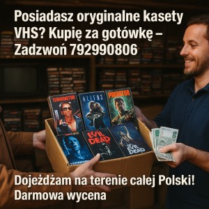 KUPIĘ KASETY VHS! PŁACĘ GOTÓWKĄ DOJEŻDŻAM!