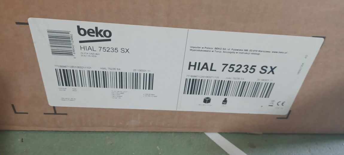 Płyta gazowa BEKO