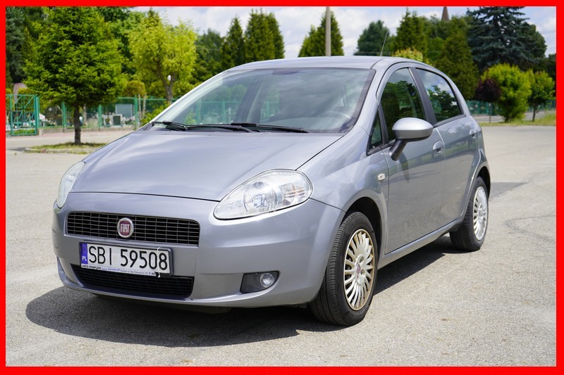 Fiat Grande Punto 1.4 8V 78 KM. 2008 r klimatyzacja, krajowy, 1 właściciel od 9 lat