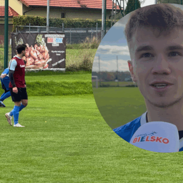 Adam Lebioda po meczu z LKS-em 99 Pruchna, Strażak Pielgrzymowice