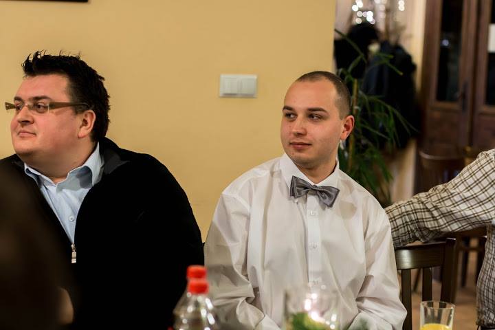 Artur Mazur i ówczesny Prezes Czarnych - Marcin Ząbek