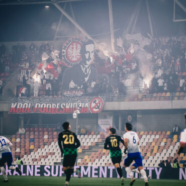 kibice TS Podbeskidzie Bielsko-Biała oprawa