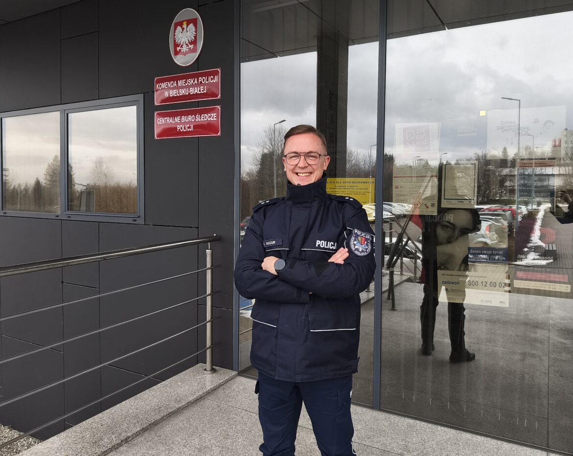 Sławomir Kocur, oficer prasowy Komendy Miejskiej Policji